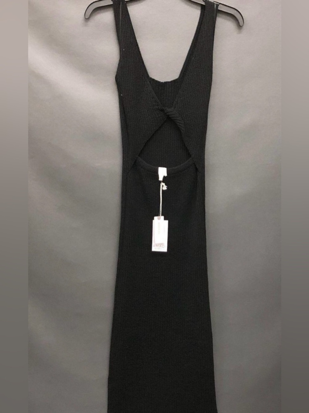 Anthropologie Sleeveless Knit Bodycon Dress - Black - Picture 2 of 5